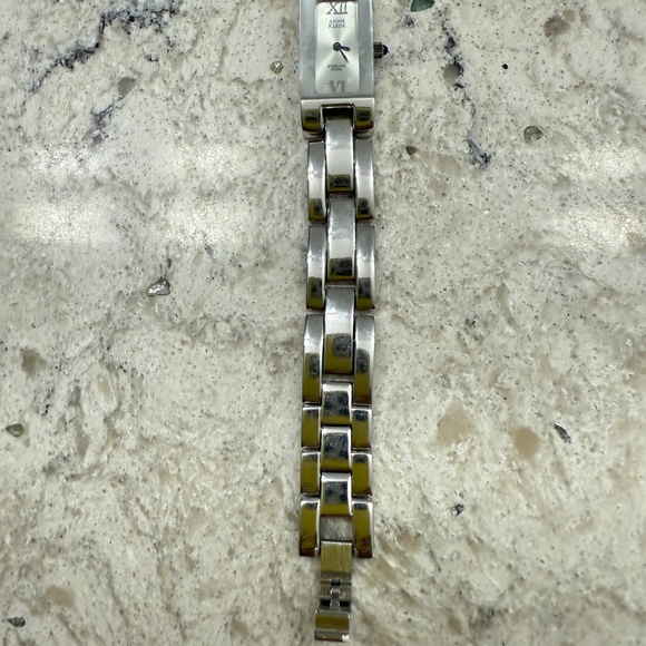 Pre- Owned Anne Klein Sterling Swiss Women's wristwatch rectangle face‎ - Picture 7 of 9